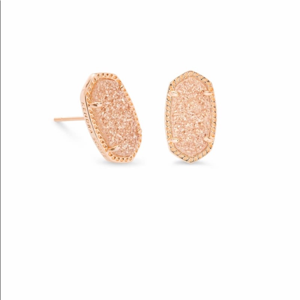 COPY - Kendra Scott Ellie Stud Rosegold and SAND …